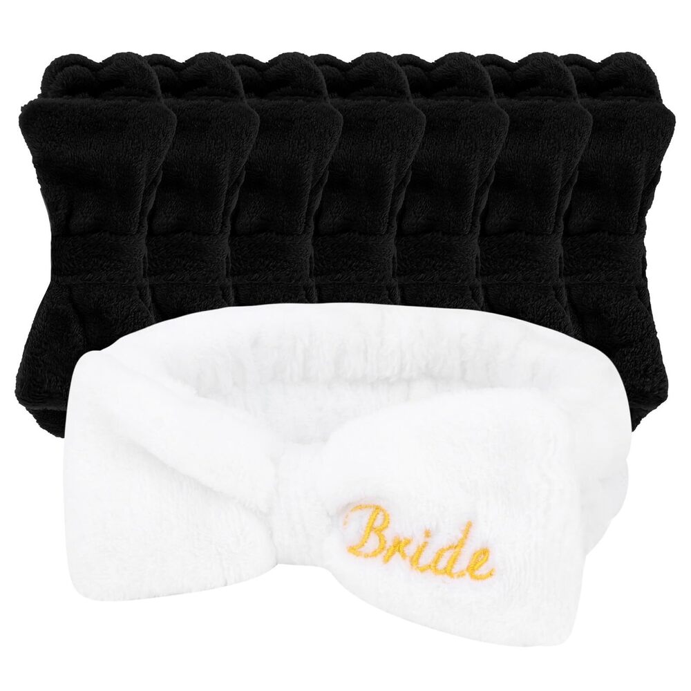 1544 Bachelorette Party Favors Spa Makeup Headband 8 Packs Bride Bridesmaid